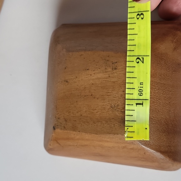 Set of 4 Wooden Square Bowls - Picture 11 of 12